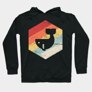 Retro Vintage Whale Watching Icon Hoodie